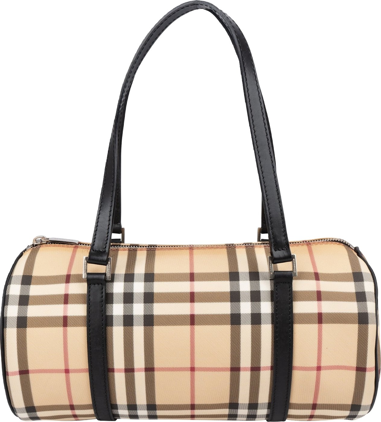 Burberry Nova-Check Monogram Nova Check Barrel Handbag