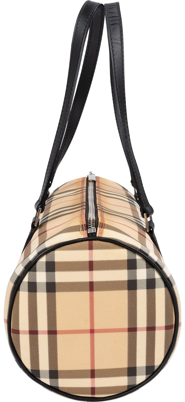 Burberry Nova-Check Monogram Nova Check Barrel Handbag