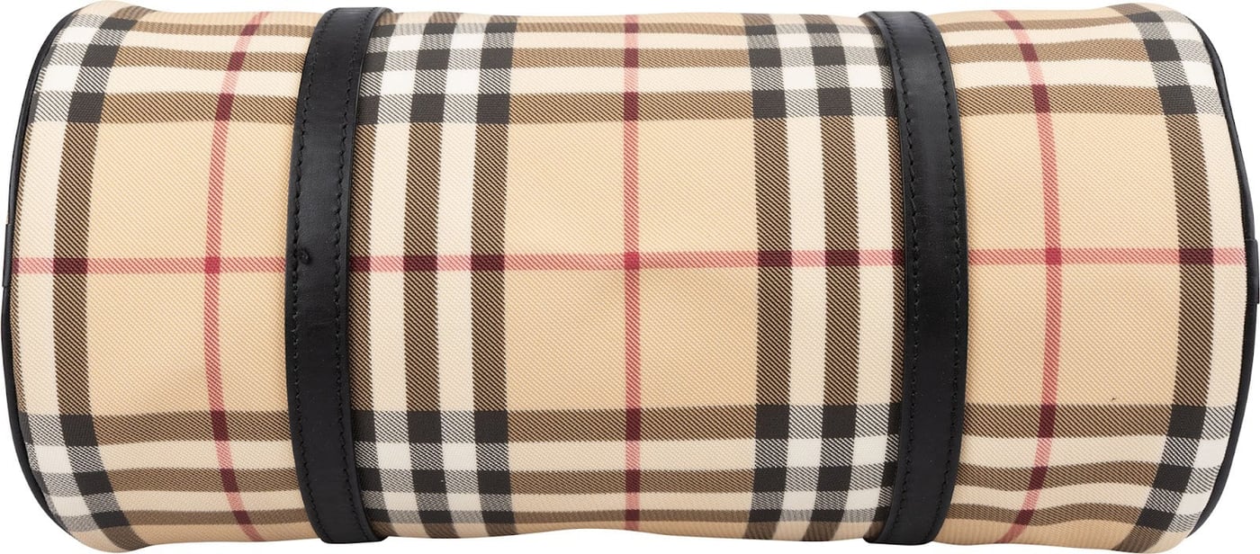 Burberry Nova-Check Monogram Nova Check Barrel Handbag