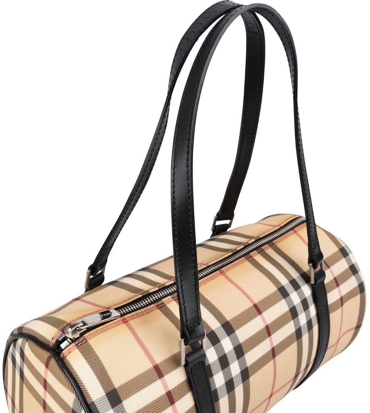 Burberry Nova-Check Monogram Nova Check Barrel Handbag