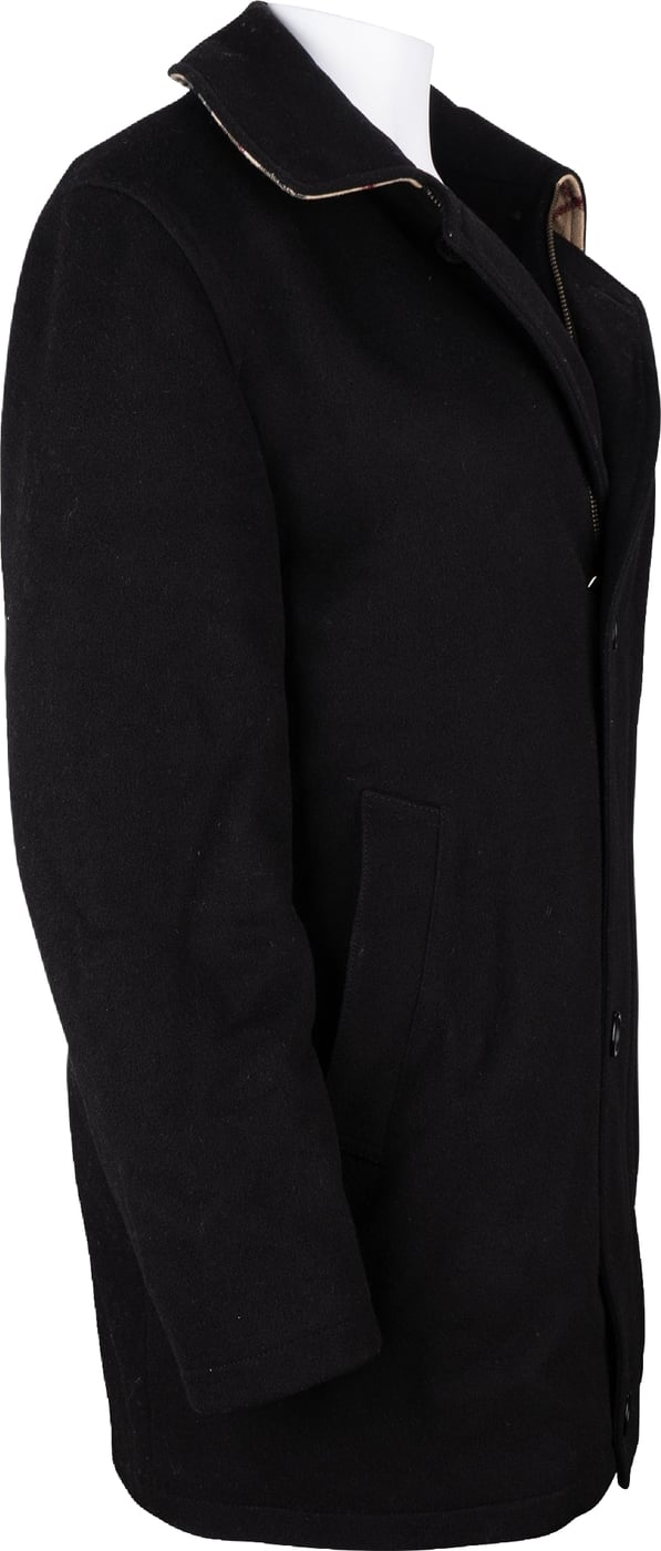 Burberry Black Men’s Wool Coat (46 / S)