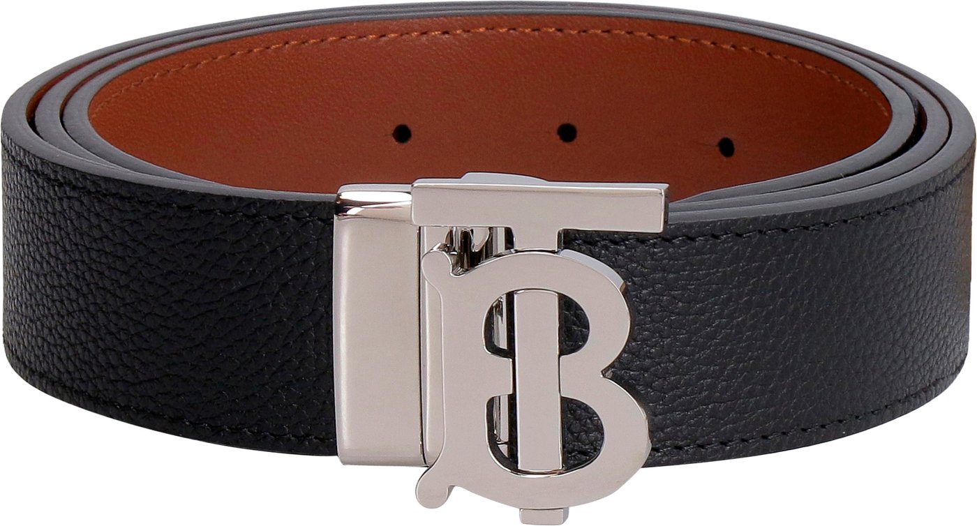 Reversible leather belt