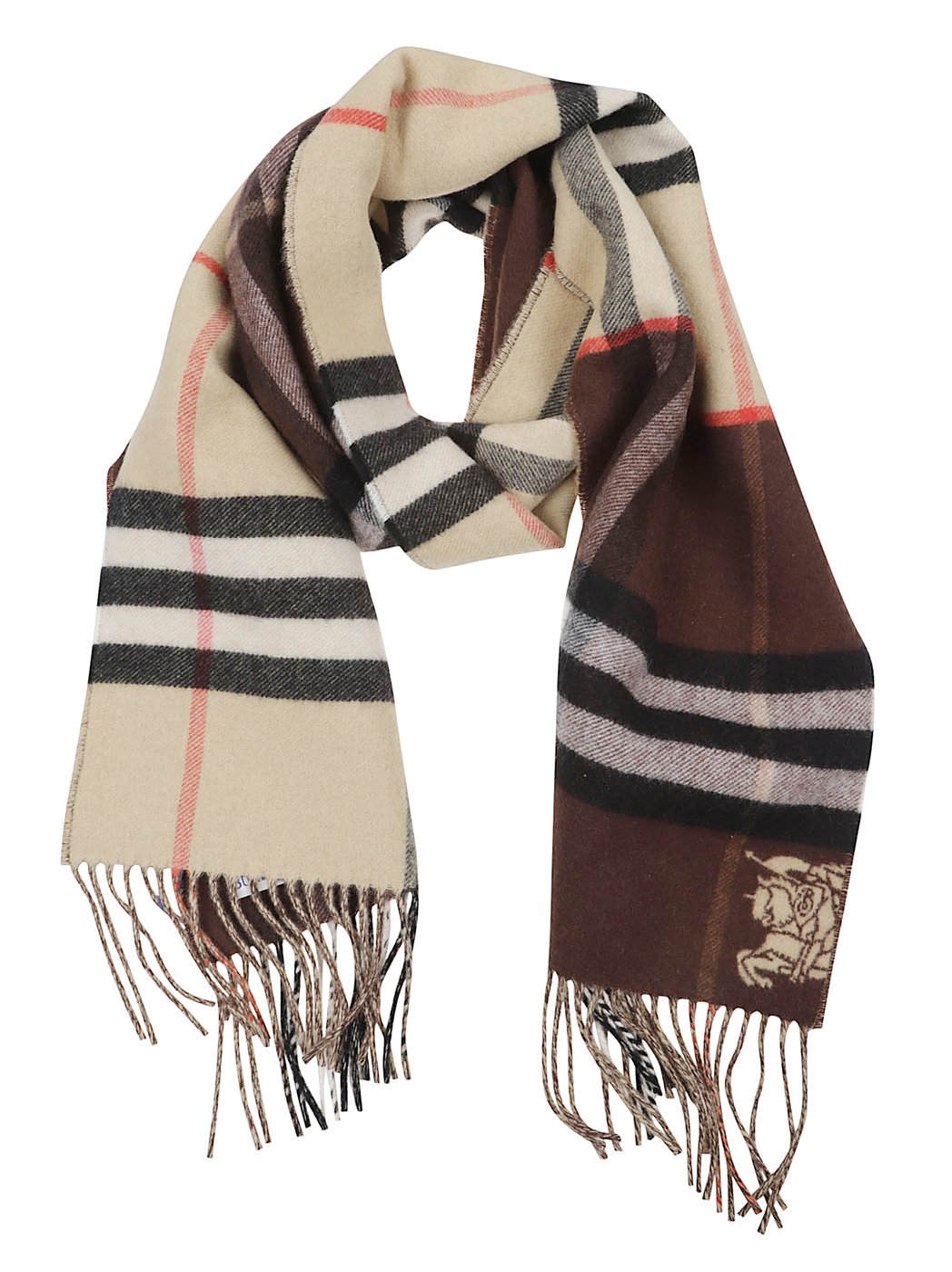 Multicolor Cashmere Reversible Checked Scarf