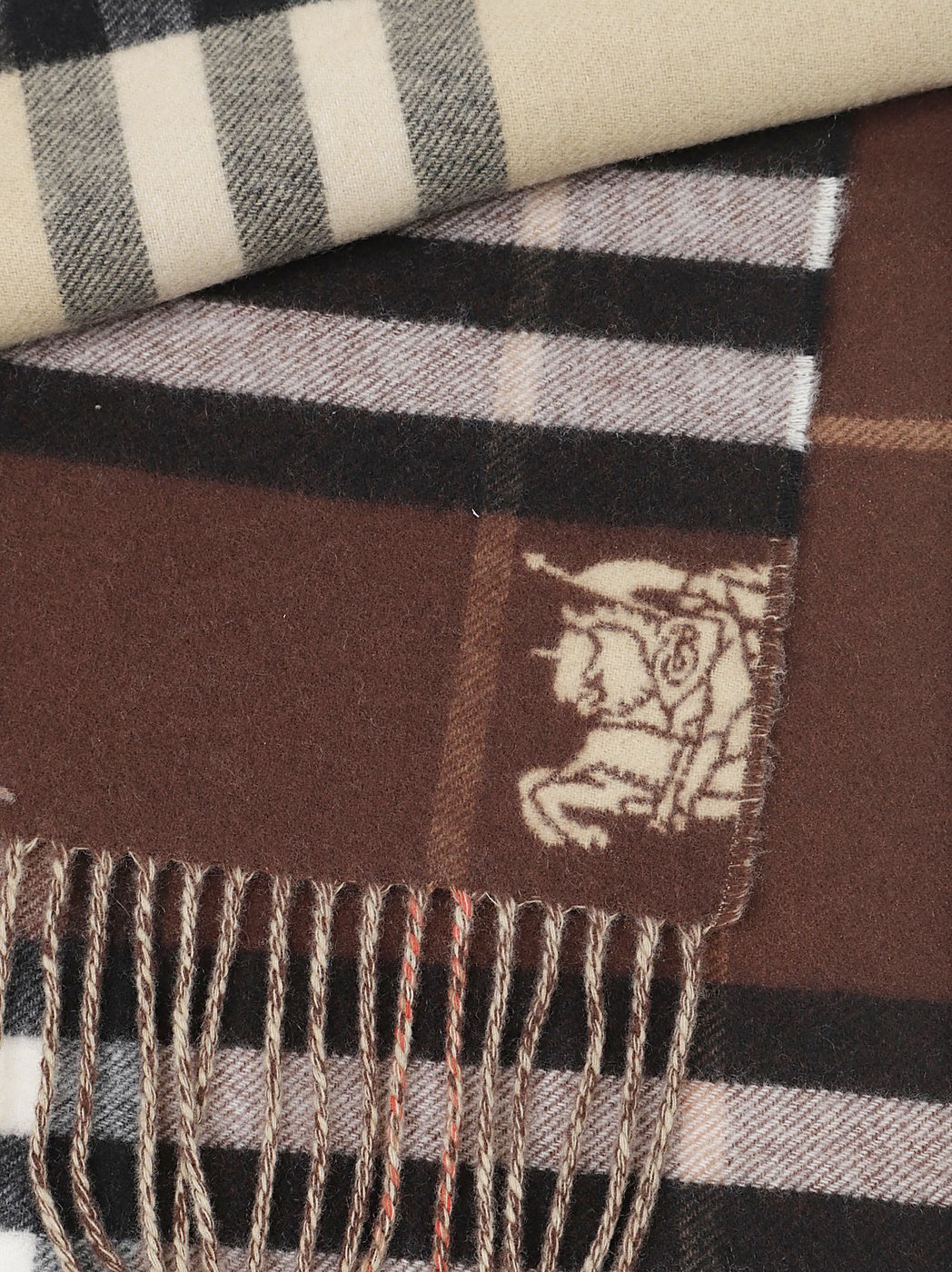 Multicolor Cashmere Reversible Checked Scarf