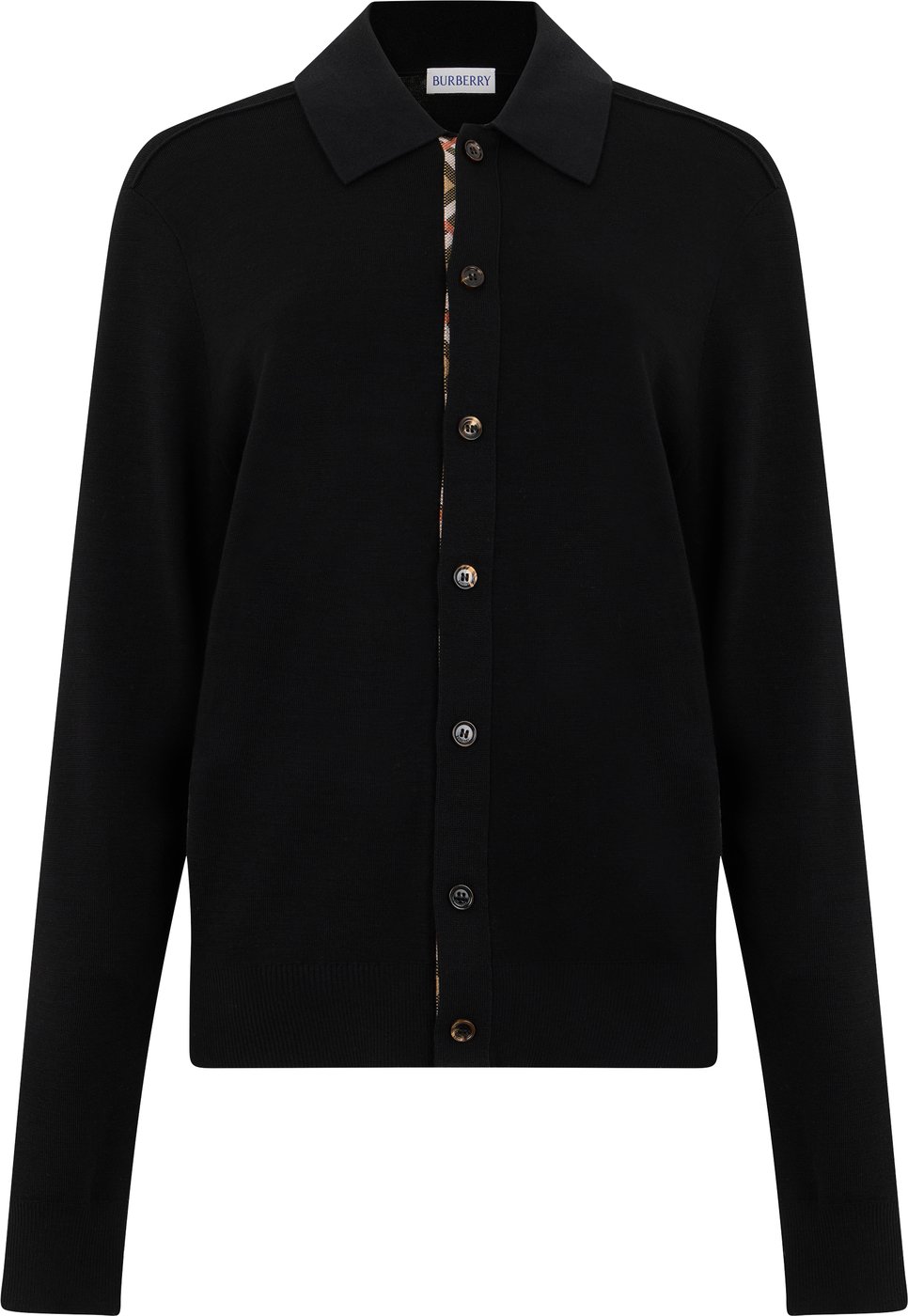 Long sleeve polo with buttons