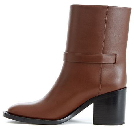 Burberry Brown Leather Ankle Boots