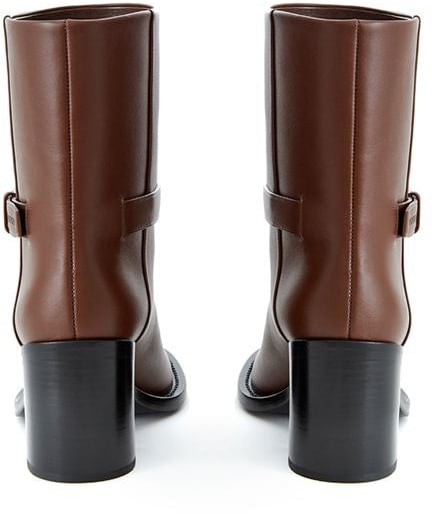 Burberry Brown Leather Ankle Boots