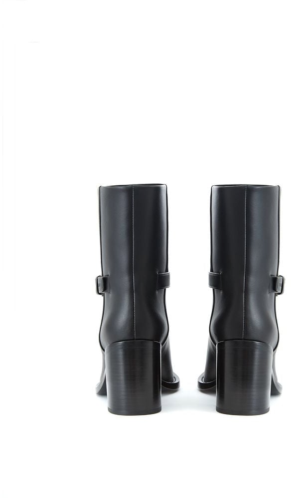 Burberry Black Leather Ankle Boots