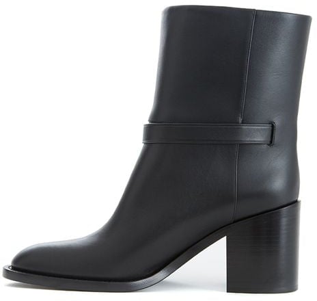 Burberry Black Leather Ankle Boots