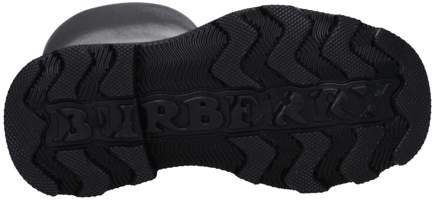 Burberry Black Cotton Rain Boots