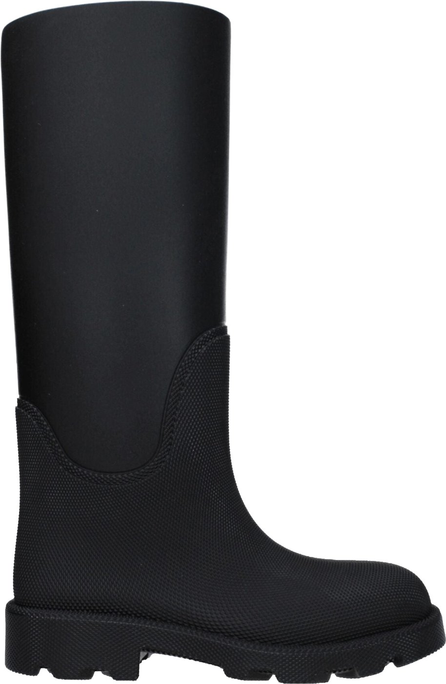 Burberry Black Cotton Rain Boots