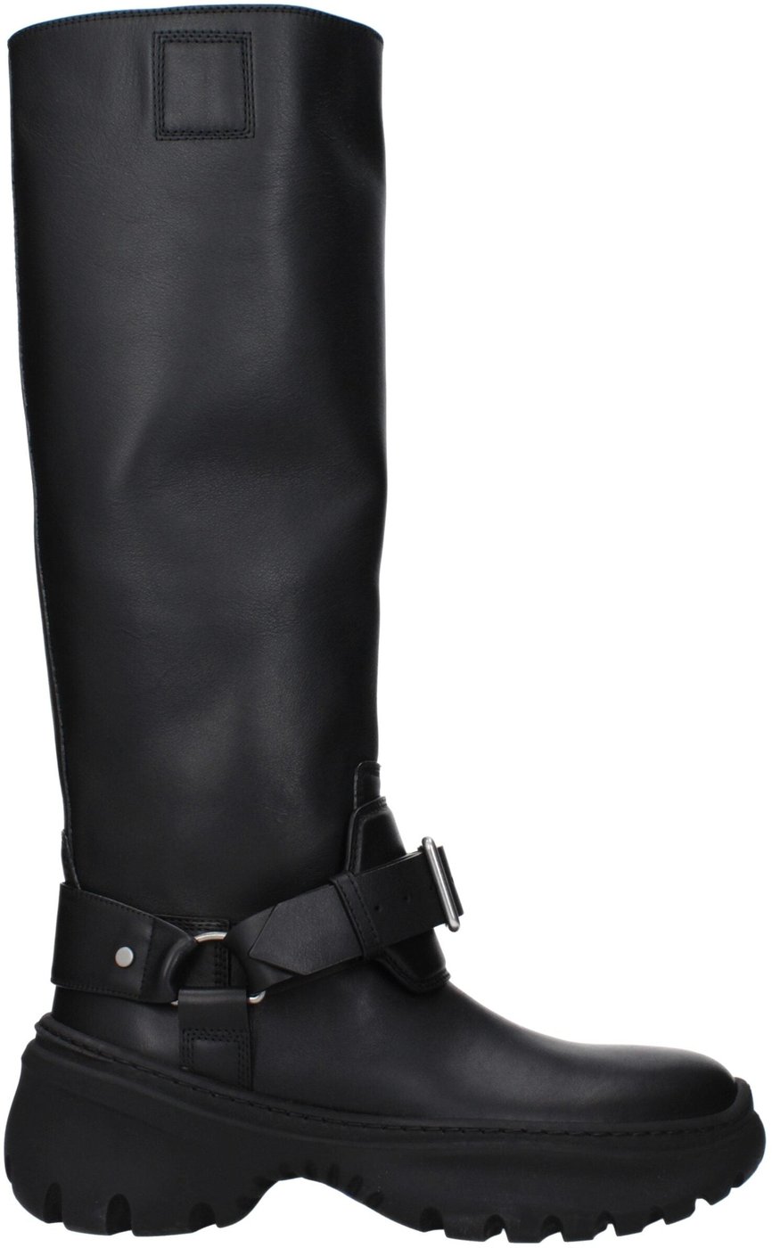 Burberry Black Leather Boots