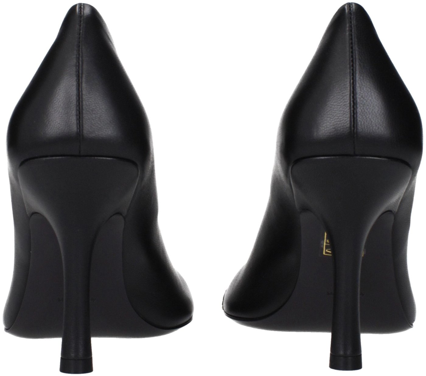 Burberry Black Leather High Heel Pumps