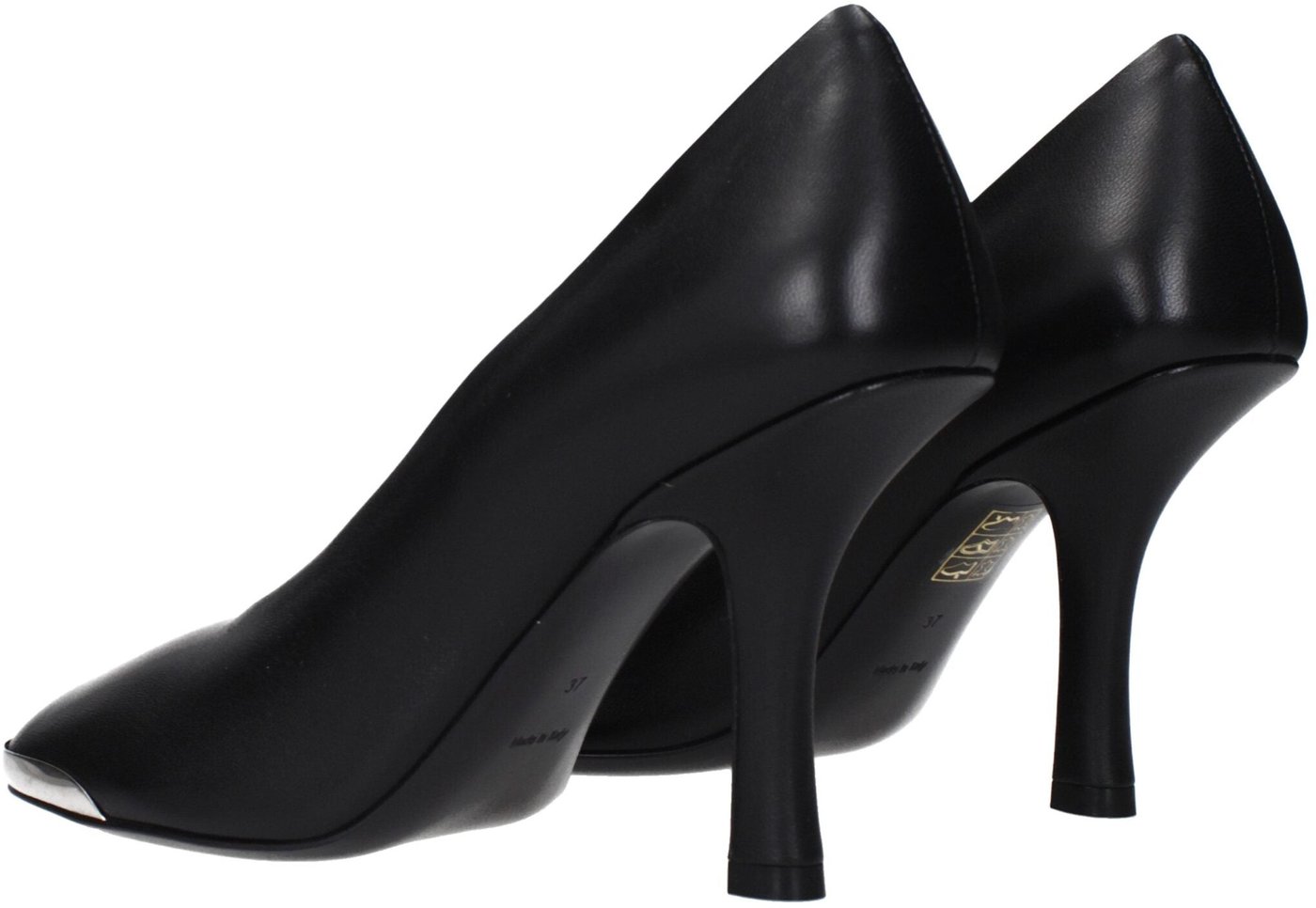 Burberry Black Leather High Heel Pumps
