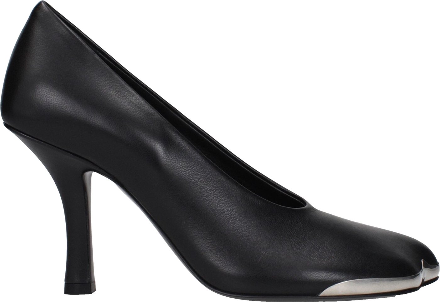 Burberry Black Leather High Heel Pumps