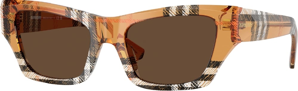 Burberry Acetate Square Cat Eye Sunglasses