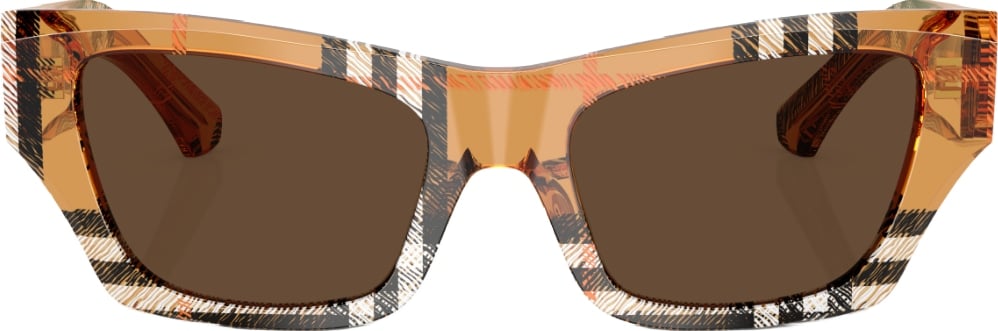 Burberry Acetate Square Cat Eye Sunglasses