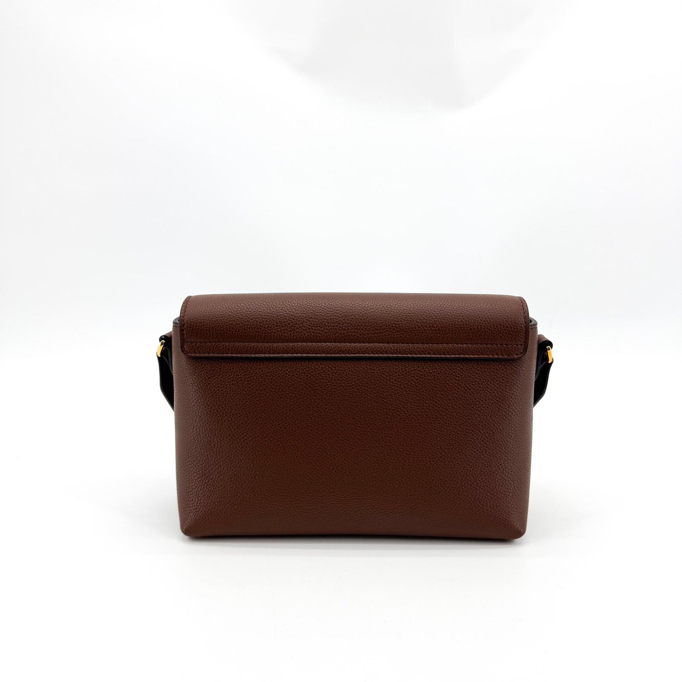 Burberry Note Leather with Vintage Check Canvas Medium