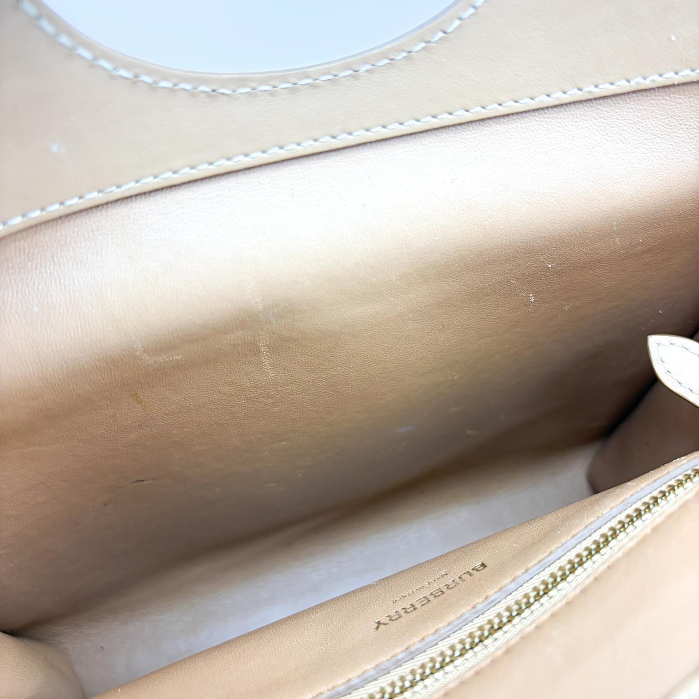 Burberry Convertible Fold Over Pocket Clutch Leather Small