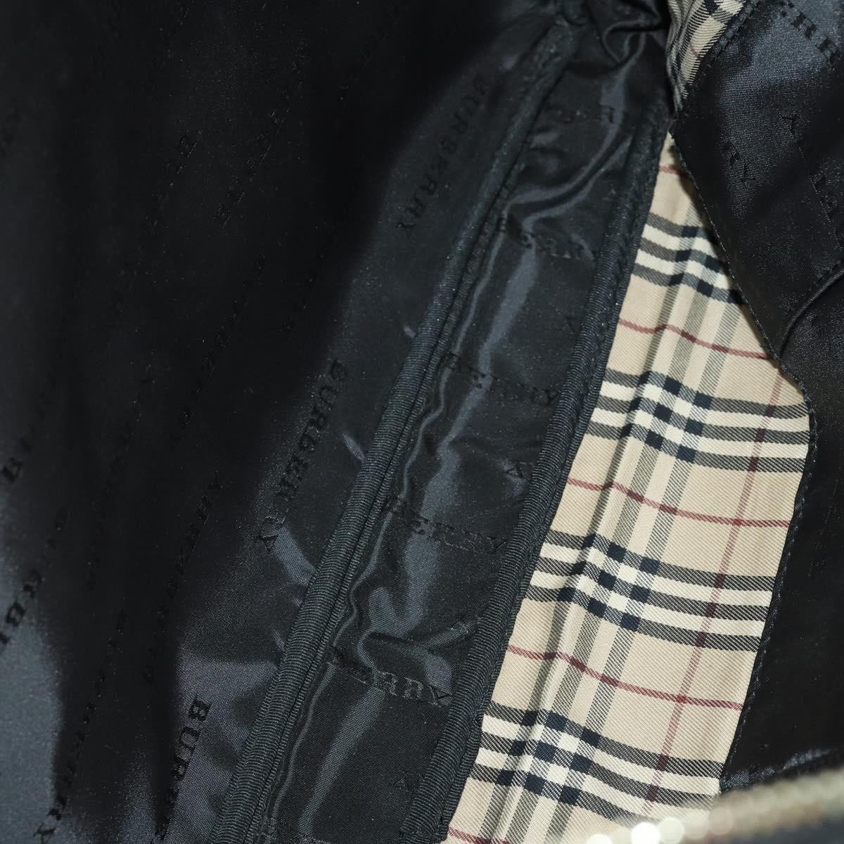 Burberry Front Zip Pocket Convertible Leather Large