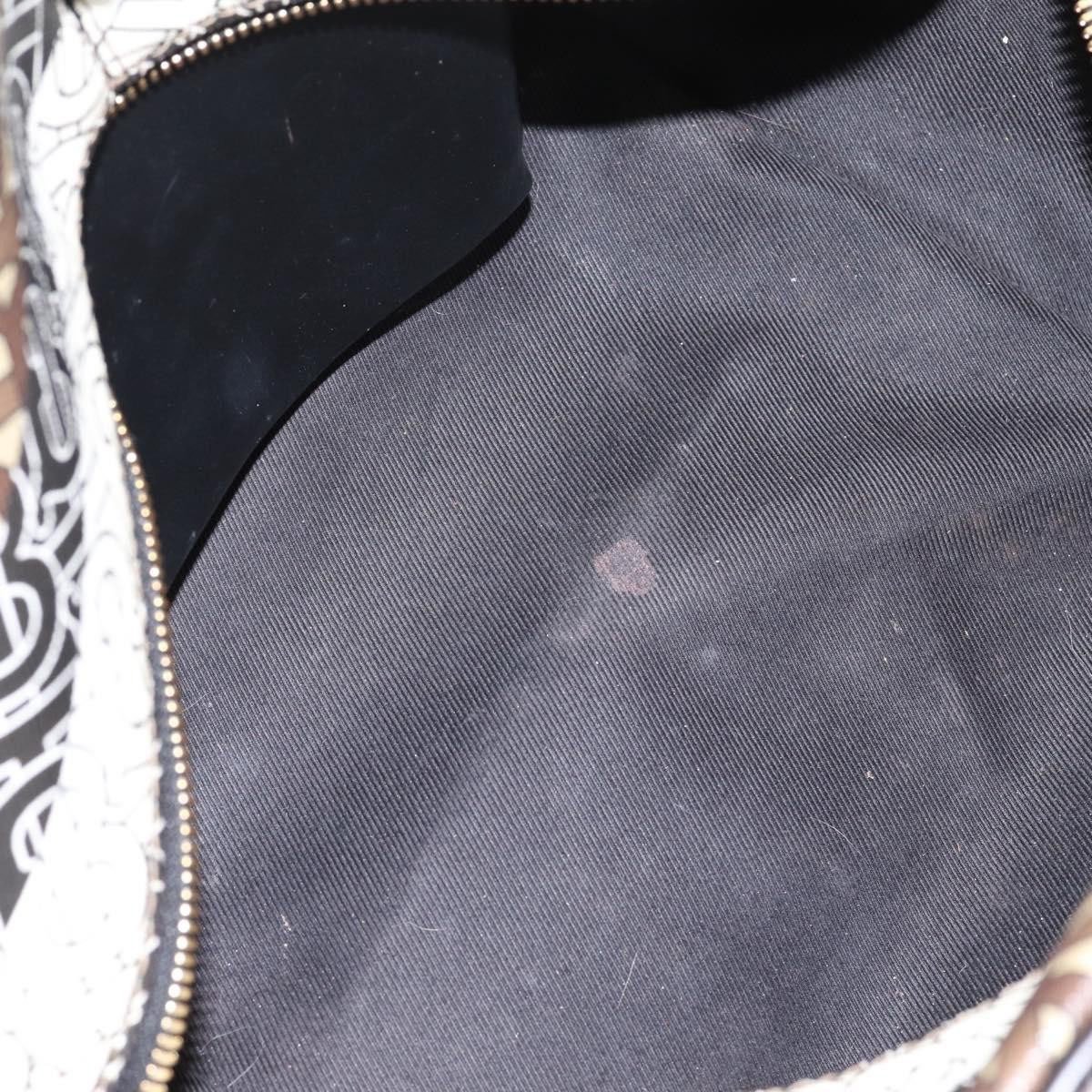 Burberry TB Half Cube Duffle Monogram Embossed Leather