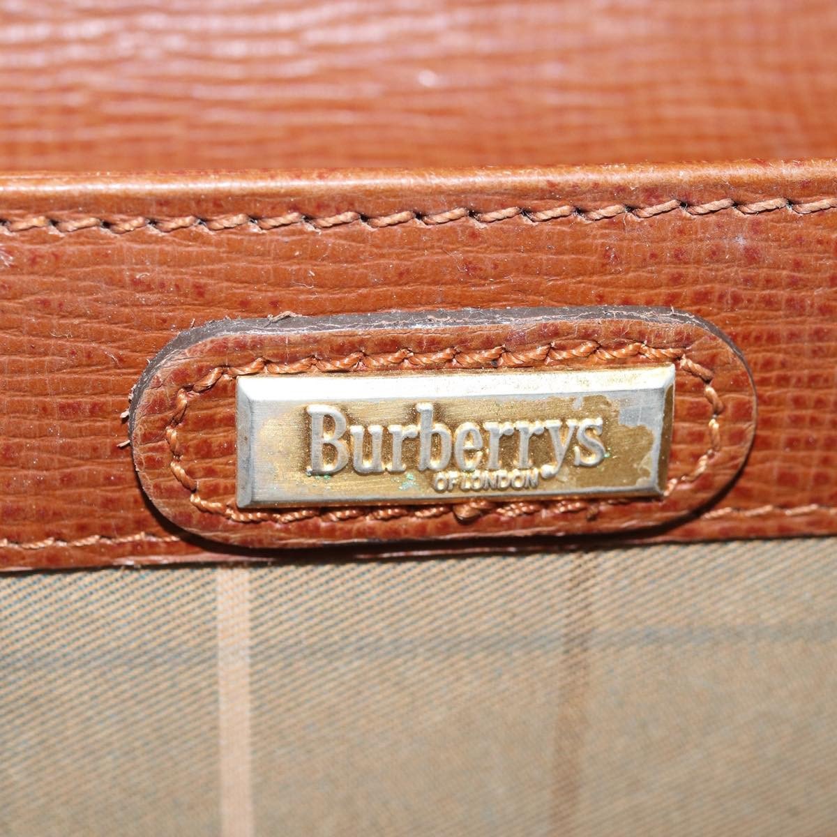 Burberry Vintage Vintage Check Coated Canvas Small