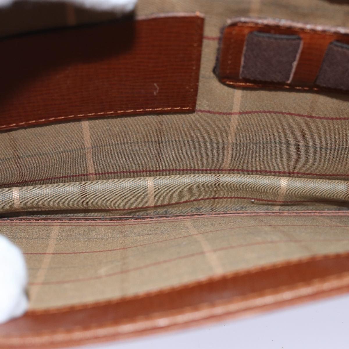 Burberry Vintage Vintage Check Coated Canvas Small