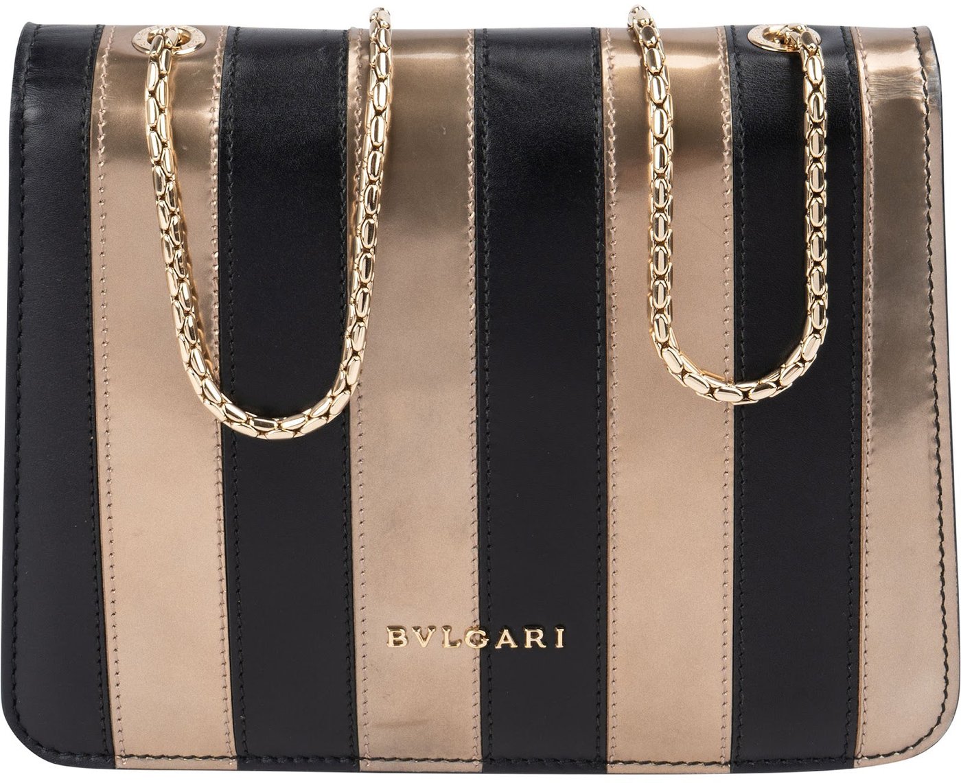 Bvlgari Serpenti Forever Striped Crossbody Bag