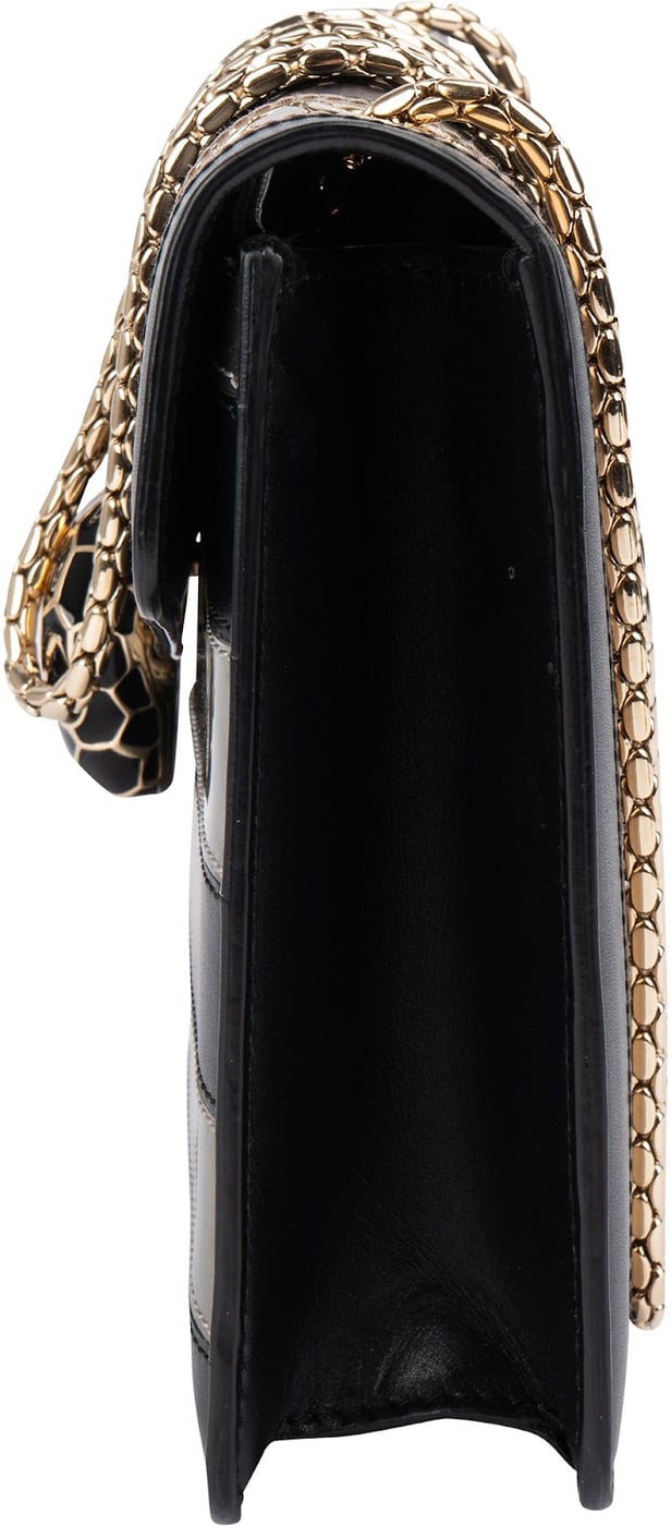 Bvlgari Serpenti Forever Striped Crossbody Bag