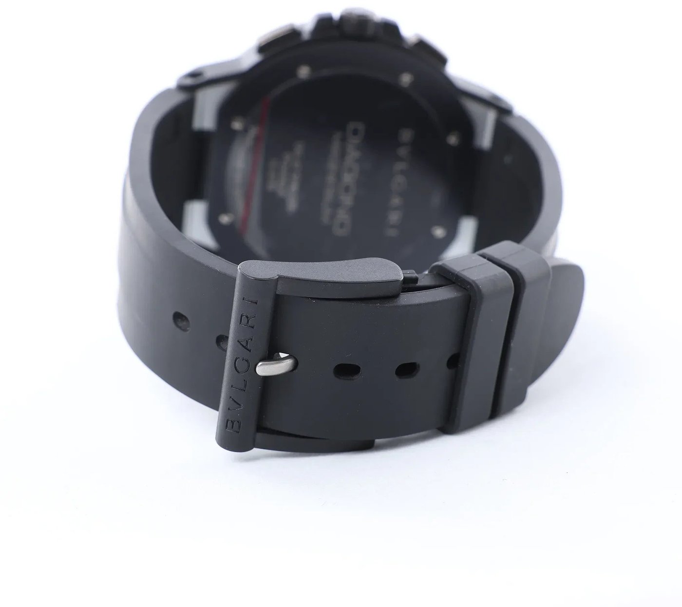 Bvlgari Diagono Magnesium DG42SMCCH PO02858 Magnesium & Rubber AT Watch with Silver Dial