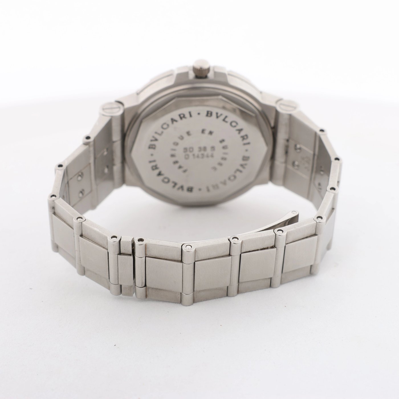 Bvlgari Diagono Scuba SD38S D14344 SS AT Watch with Black Dial