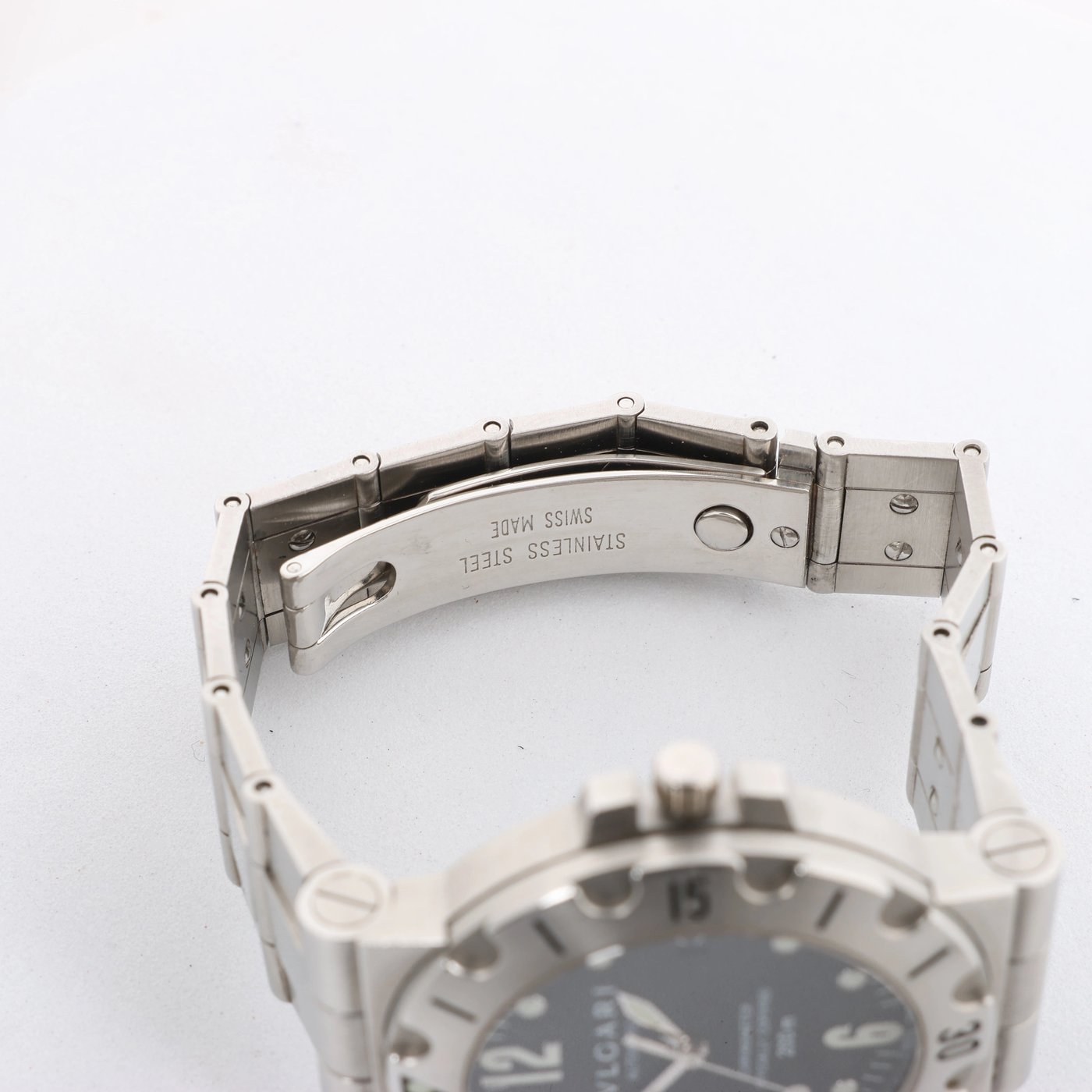 Bvlgari Diagono Scuba SD38S D14344 SS AT Watch with Black Dial