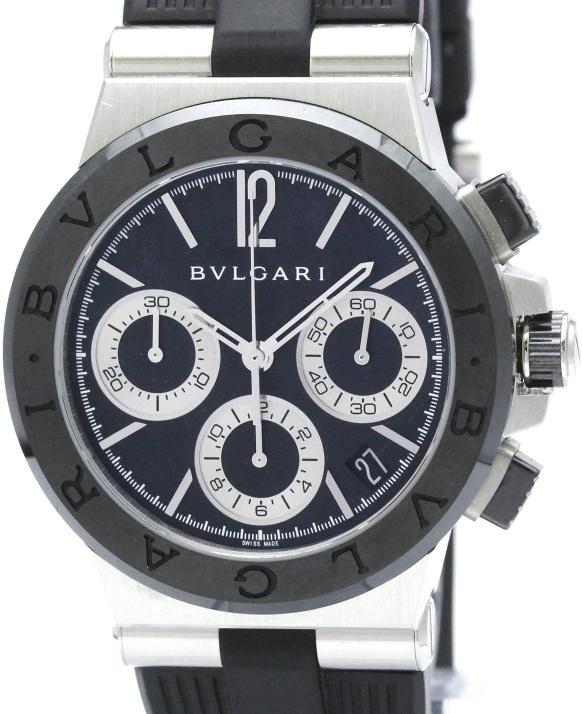 Bvlgari Diagono Chronograph Automatic Ceramic with Stainless Steel and Rubber 37