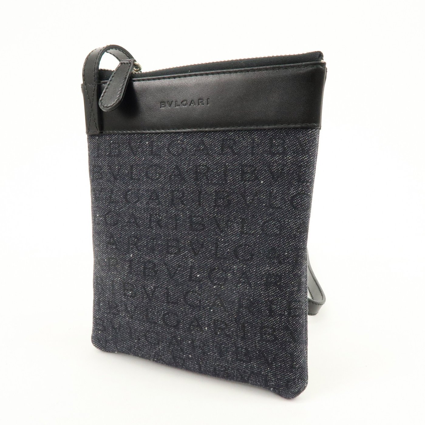 Bvlgari Logomania Canvas with Leather