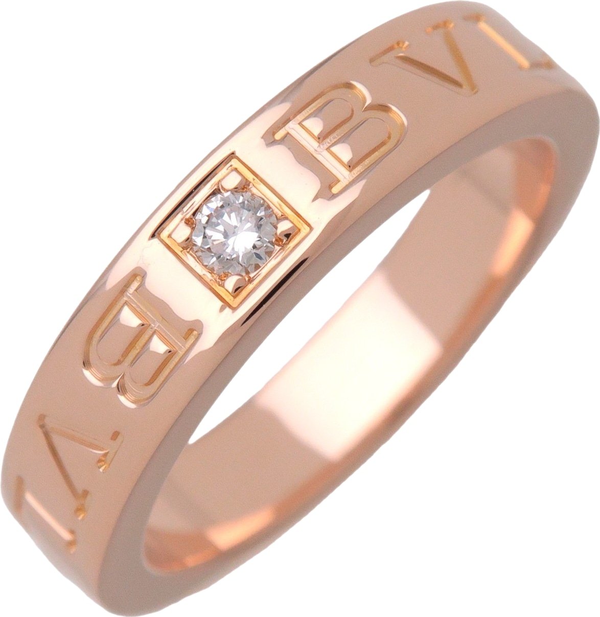 Bvlgari Bvlgari Bvlgari Band 18K Rose Gold with Diamond