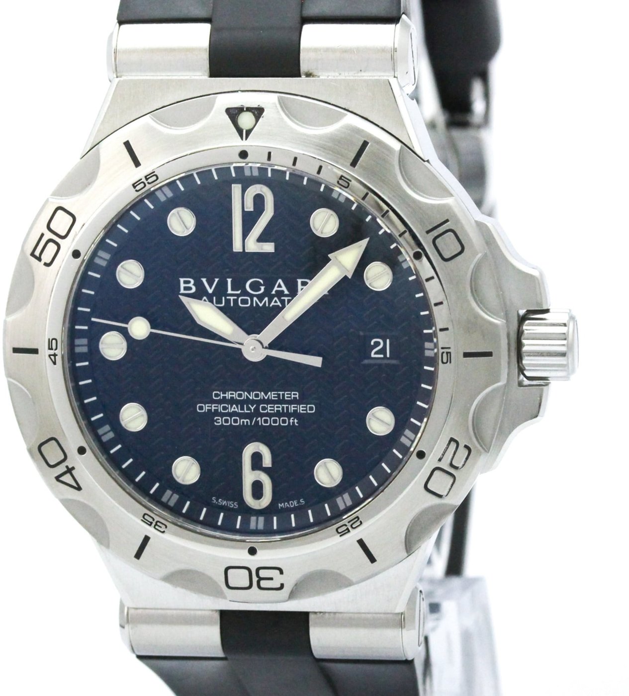 Bvlgari Diagono Automatic Stainless Steel and rubber 42
