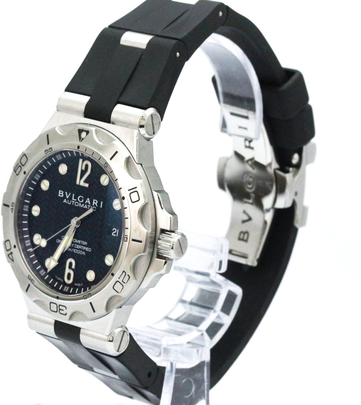 Bvlgari Diagono Automatic Stainless Steel and rubber 42