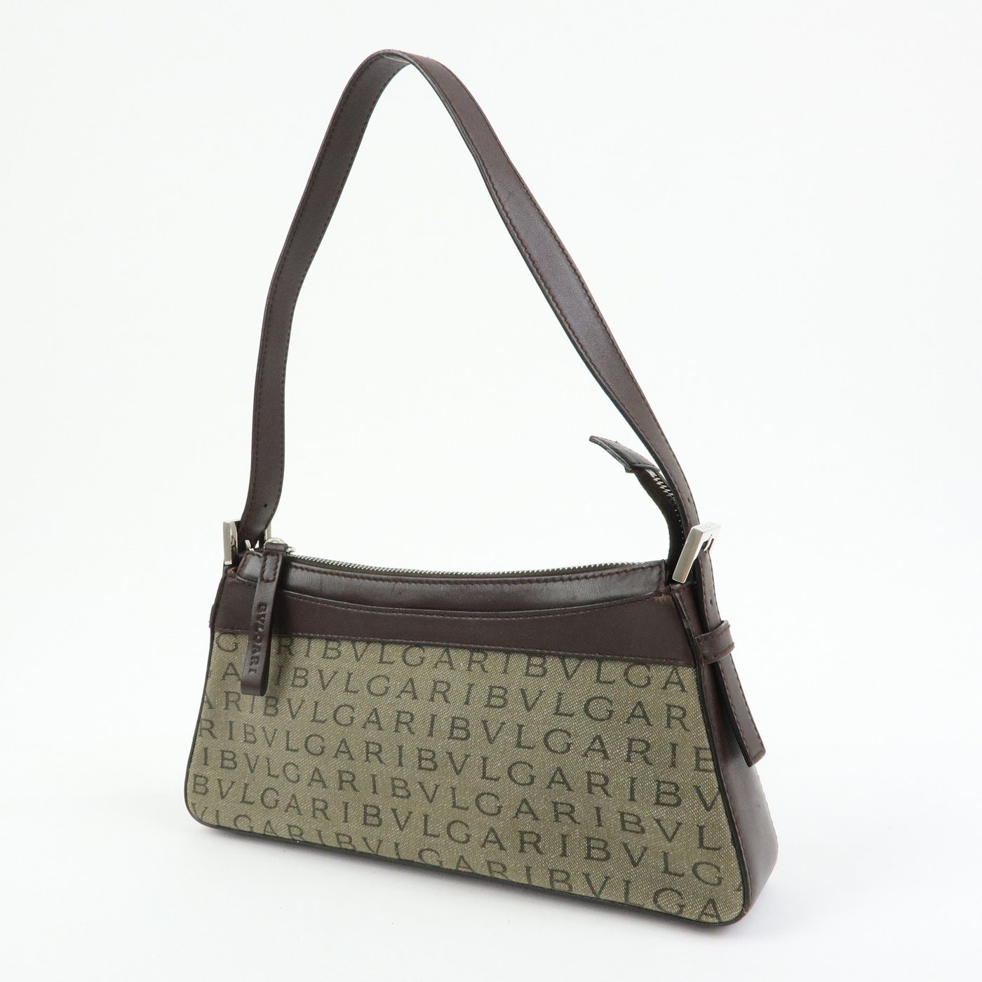 Bvlgari Logomania Canvas with Leather
