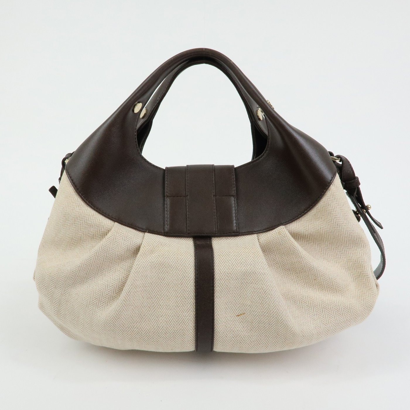 Bvlgari Chandra Hobo Canvas and Leather Large