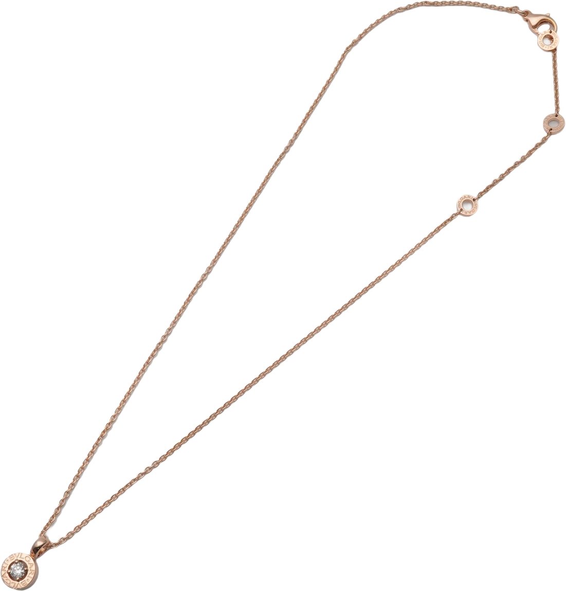 Bvlgari Bvlgari Bvlgari Solitaire Pendant 18K White Gold with Diamond