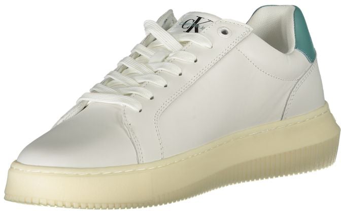 Calvin Klein White Leather Men's Sneaker