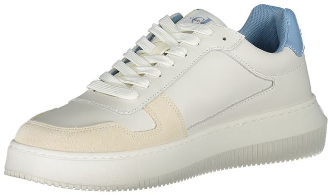 Calvin Klein Bianco Leather Mens Sneaker