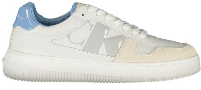 Calvin Klein Bianco Leather Mens Sneaker
