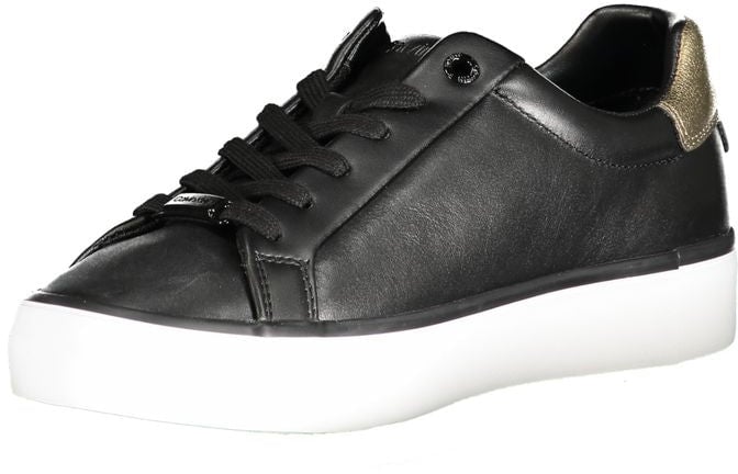 Calvin Klein Black Leather Women Sneaker