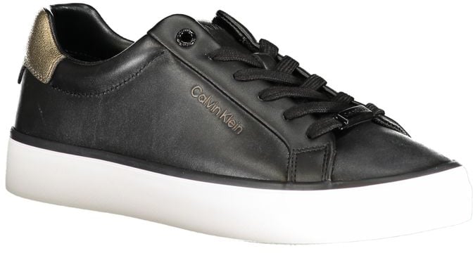 Calvin Klein Black Leather Women Sneaker