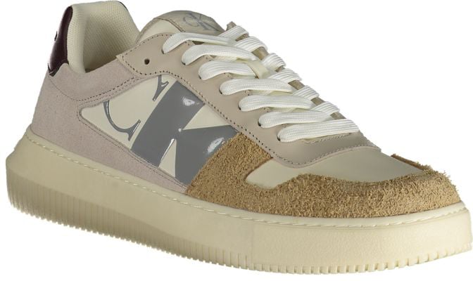 Calvin Klein Beige Polyurethane Men Sneaker
