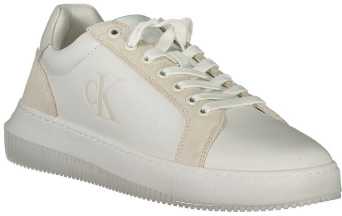 Calvin Klein White Polyurethane Men Sneaker