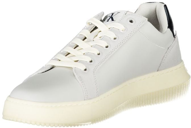 Calvin Klein White Polyurethane Men's Sneaker