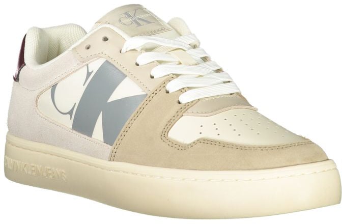 Calvin Klein Beige Polyurethane Men Sneaker