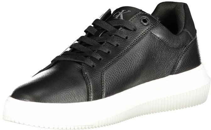 Calvin Klein Black Polyurethane Men Sneaker